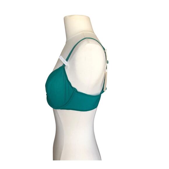 SMOOTHEZ by Aerie Mesh Unlined Balconette Bra NWT  Sheer Green Envy Size 36C - Picture 4 of 10